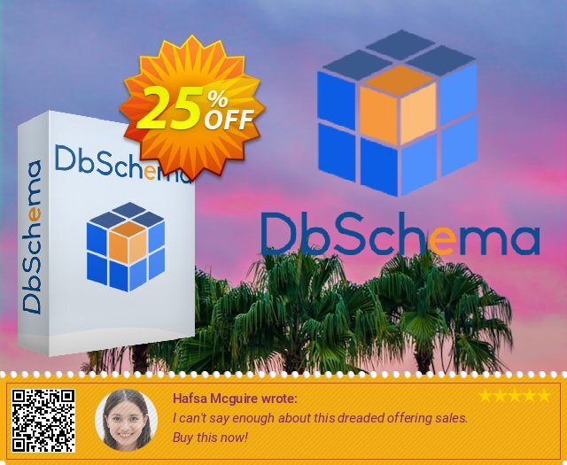 DbSchema Pro Personal discount 25% OFF, 2024 World Backup Day offering sales. 25% OFF DbSchema Pro Personal, verified