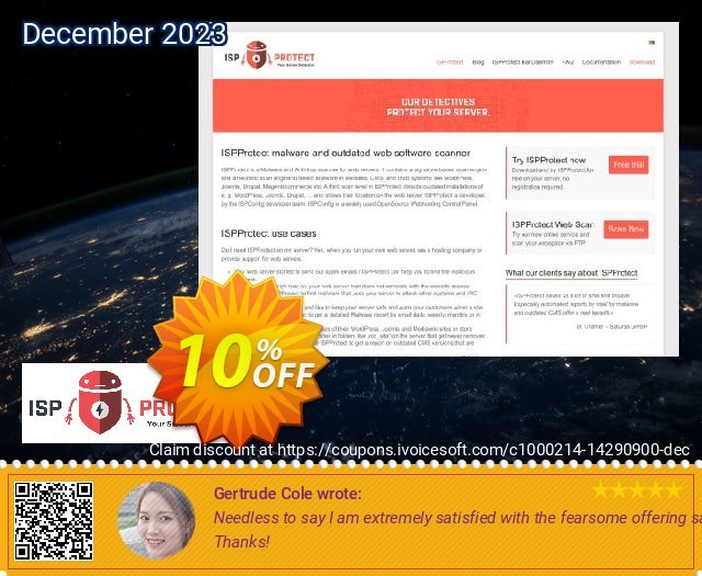 ISPProtect Malware Scanner - 5 Scans discount 10% OFF, 2022 World UFO Day offering discount. ISPProtect Malware Scanner - 5 Scans amazing promo code 2022