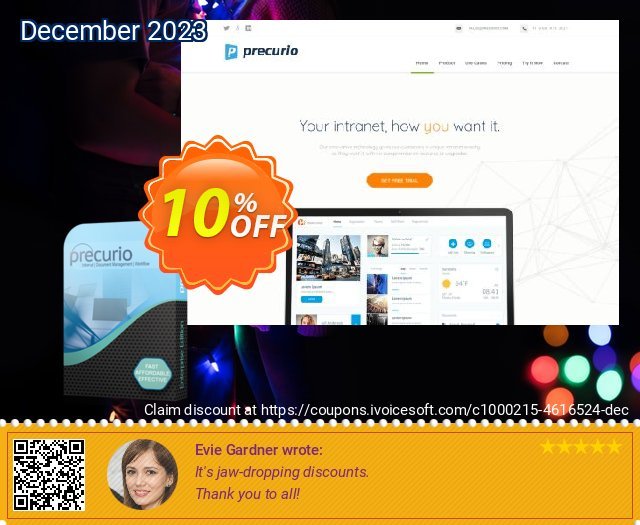 Precurio (400 users Annual) wundervoll Ermäßigung Bildschirmfoto