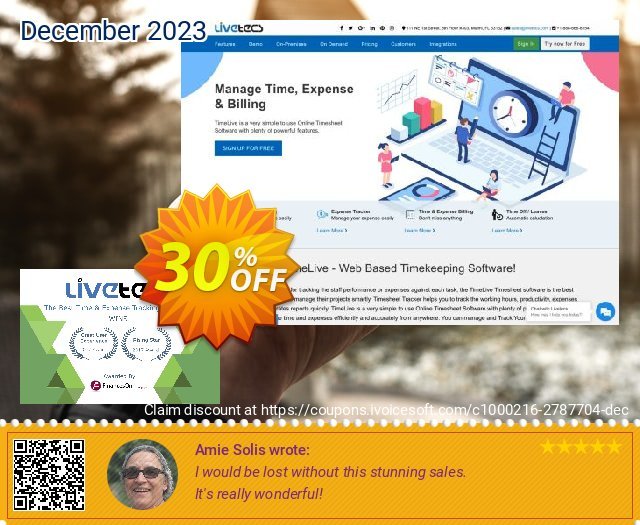 TimeLive Web Timesheet Premium Plus (100 Users) discount 30% OFF, 2022 Fourth of July offering sales. TimeLive Web Timesheet Premium (Plus) Version (100 Users) best sales code 2022