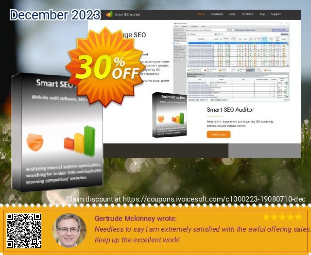 Smart SEO Auditor - 1 year geniale Verkaufsförderung Bildschirmfoto