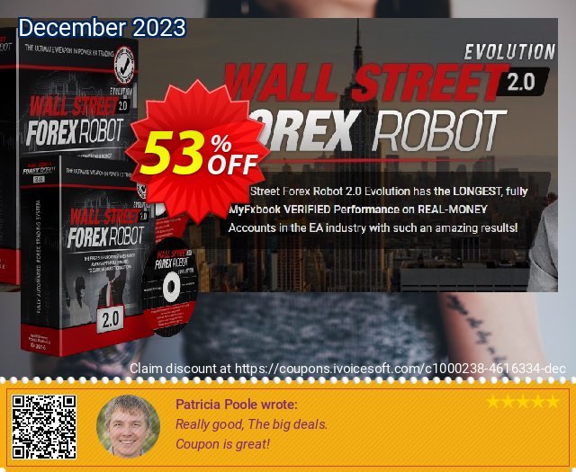 WallStreet Forex Robot Single License teristimewa promosi Screenshot