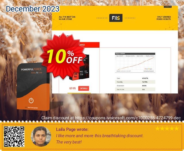 PowerfulForex discount 10% OFF, 2024 Spring offering sales. PowerfulForex impressive promotions code 2024