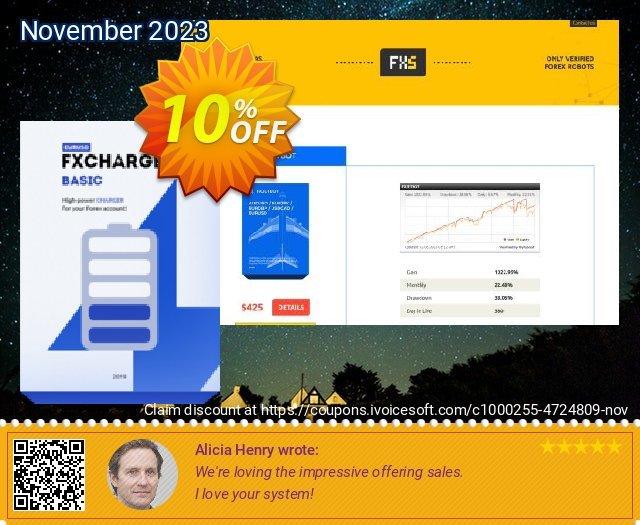 FXCharger Basic discount 10% OFF, 2023 World Backup Day offering discount. FXCharger Basic super offer code 2023