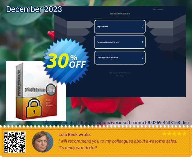 Privatedomain.me - Medium Subscription Package (4 years) geniale Außendienst-Promotions Bildschirmfoto