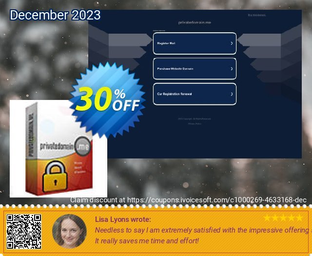 Privatedomain.me - Unlimited Subscription Package (2 years) erstaunlich Nachlass Bildschirmfoto