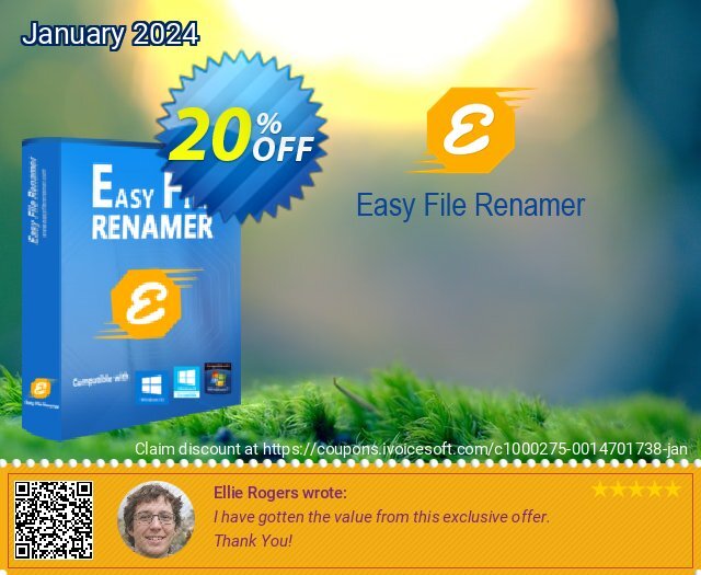 Easy File Renamer Family Pack (1 year) discount 20% OFF, 2024 Int' Nurses Day offering deals. 20% OFF Easy File Renamer Family Pack (1 year), verified