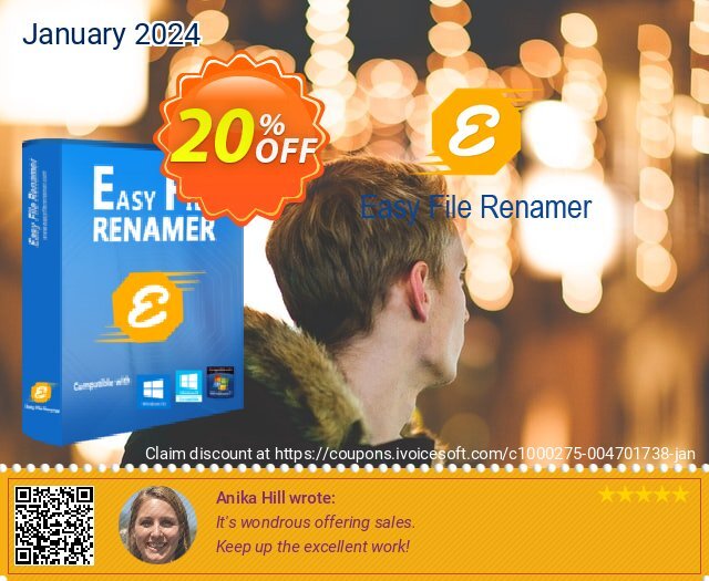 Easy File Renamer (2 year) unik promo Screenshot