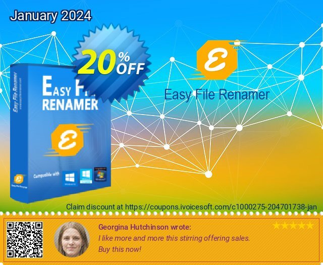Easy File Renamer Business (2 years) discount 20% OFF, 2024 Resurrection Sunday offering sales. 20% OFF Easy File Renamer Business (2 years), verified