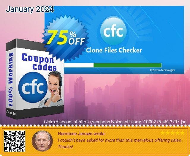 SORCIM Clone Files Checker 大的 折扣 软件截图