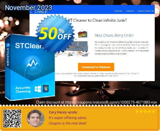 SORCIM ST Cleaner spitze Ermäßigung Bildschirmfoto