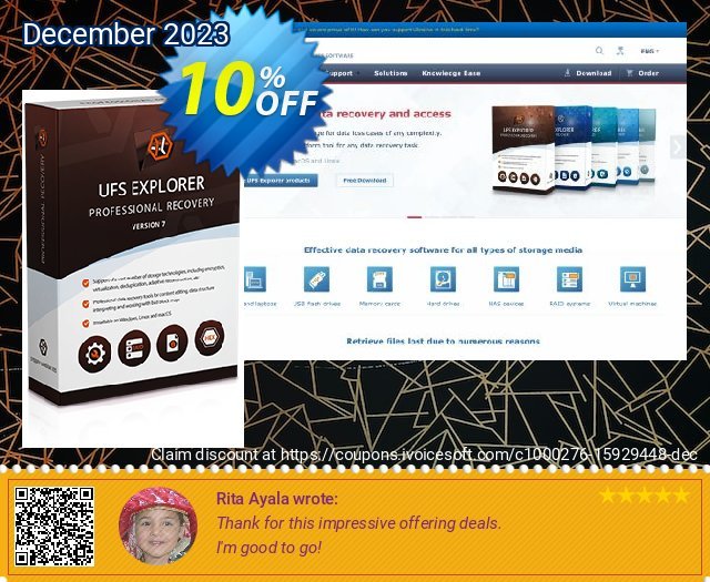UFS Explorer Professional Recovery for Linux - Corporate License discount 10% OFF, 2024 Resurrection Sunday discounts. UFS Explorer Professional Recovery for Linux - Corporate License (1 year of updates) special promotions code 2024