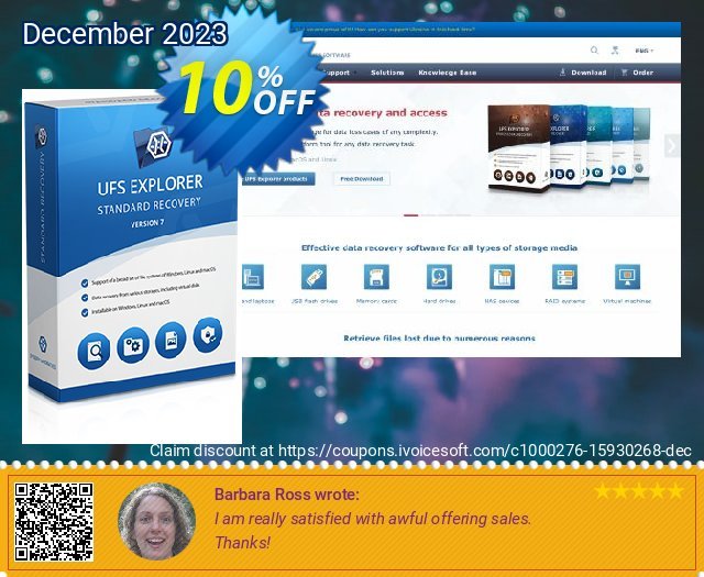 Get 10% OFF UFS Explorer Standard Recovery for Linux promo