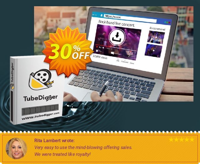 TubeDigger super Sale Aktionen Bildschirmfoto