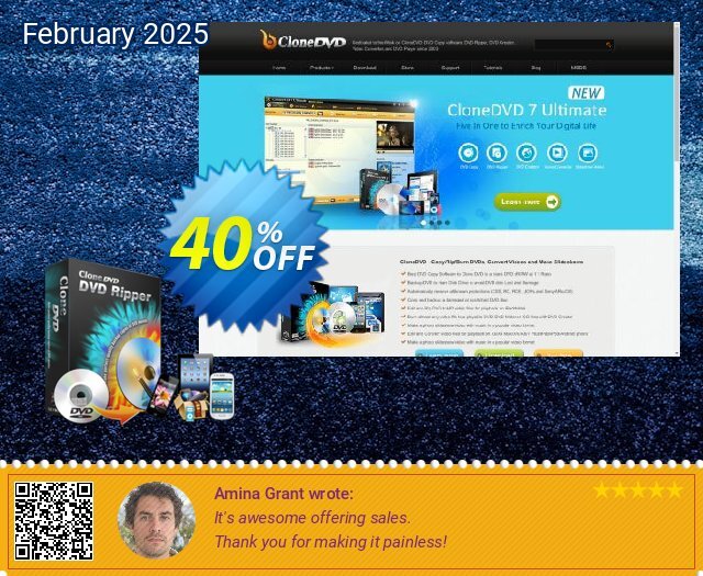 CloneDVD DVD Ripper 2 years/1 PC discount 40% OFF, 2024 April Fools' Day offering deals. CloneDVD DVD Ripper 2 years/1 PC super sales code 2024