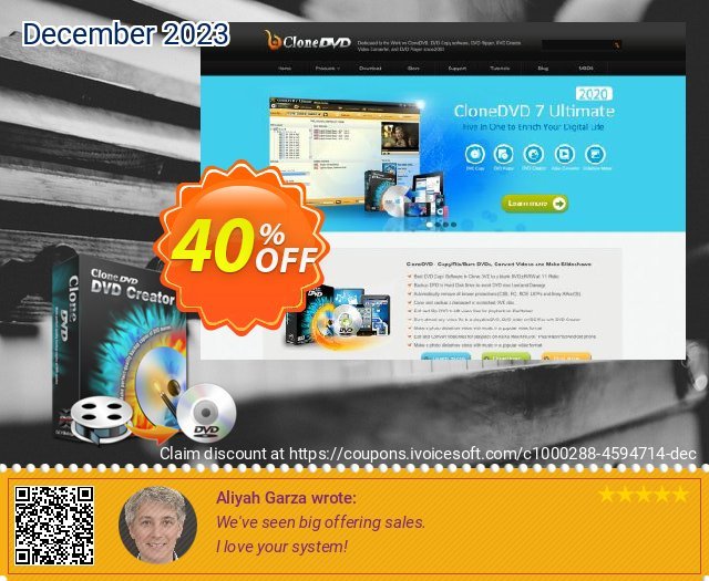 CloneDVD DVD Creator 2 years/1 PC eksklusif voucher promo Screenshot
