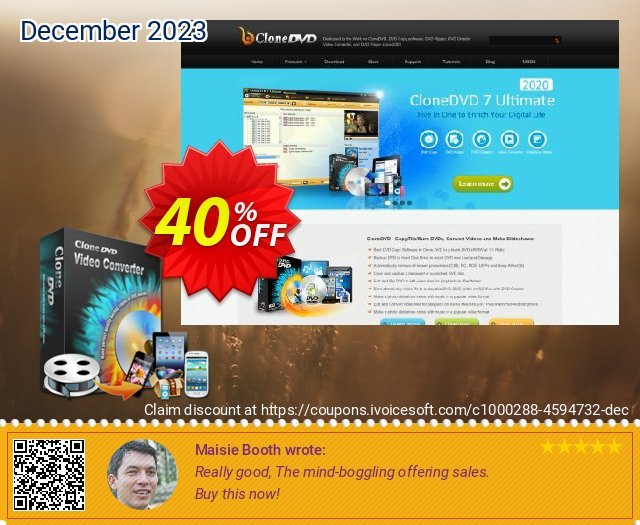 CloneDVD Video Converter 4 Years/1 PC verwunderlich Sale Aktionen Bildschirmfoto