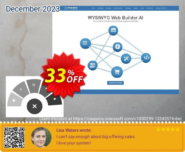 Fan Menu Extension for WYSIWYG Web Builder marvelous penawaran waktu Screenshot