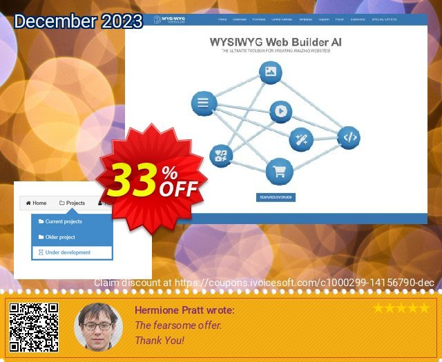 Tooltip Menu Extension for WYSIWYG Web Builder 美妙的 产品销售 软件截图
