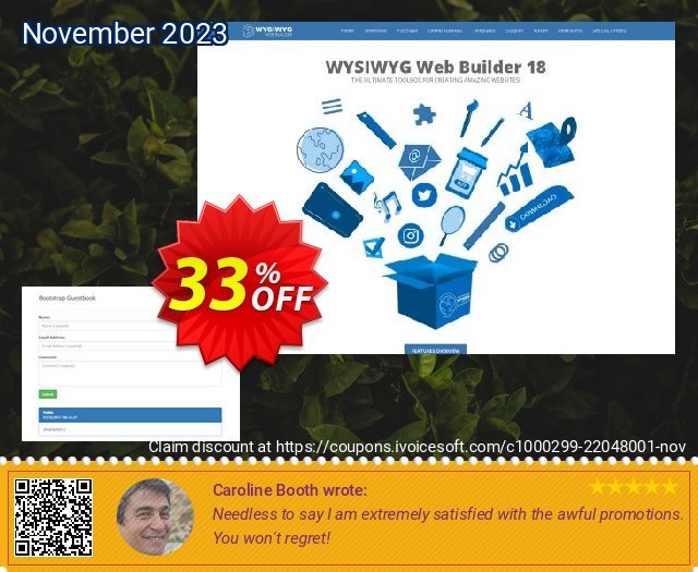 Bootstrap Guestbook Extension for WYSIWYG Web Builder discount 33% OFF, 2022 Global Running Day offering sales. Summer Sale