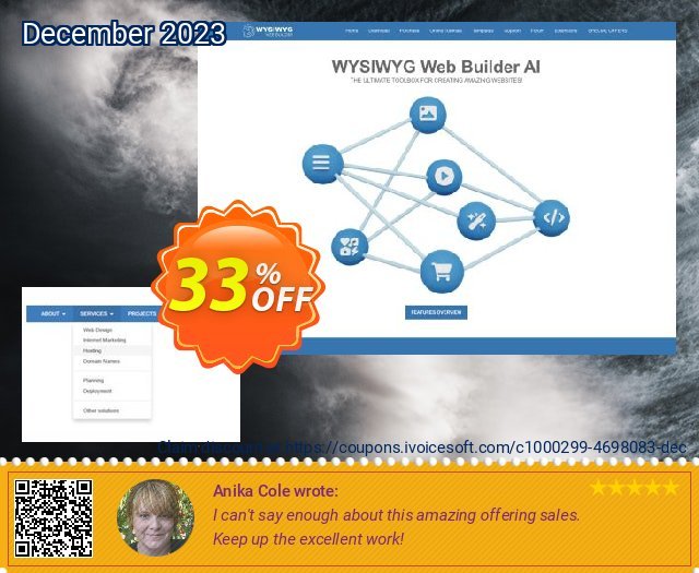 Bootstrap Navigation Bar Extension for WYSIWYG Web Builder enak kupon Screenshot