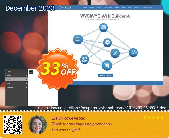 Multi Level Panel Menu Extension for WYSIWYG Web Builder 惊人 产品销售 软件截图
