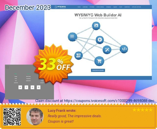 Responsive Overlay Menu Extension for WYSIWYG Web Builder mengagetkan kupon diskon Screenshot