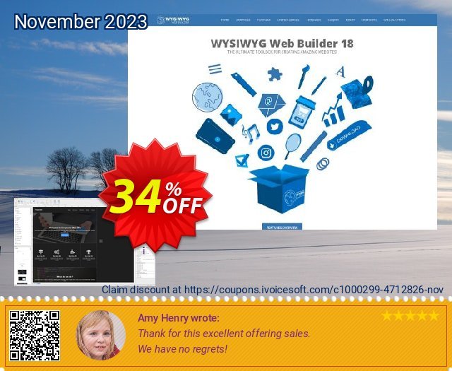 Quick 'n Easy Web Builder erstaunlich Sale Aktionen Bildschirmfoto