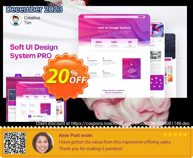 Soft UI Design System PRO Freelancer Annual 令人敬畏的 销售 软件截图
