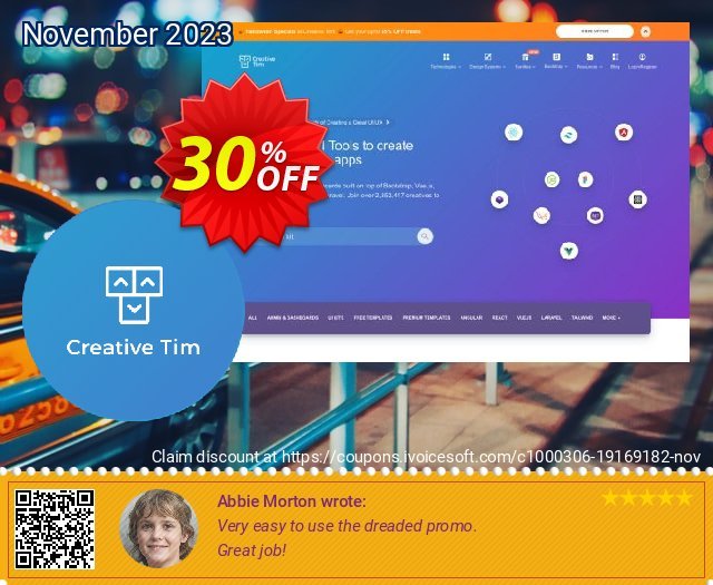 Creative-Tim Big Bundle Discount 美妙的 促销销售 软件截图