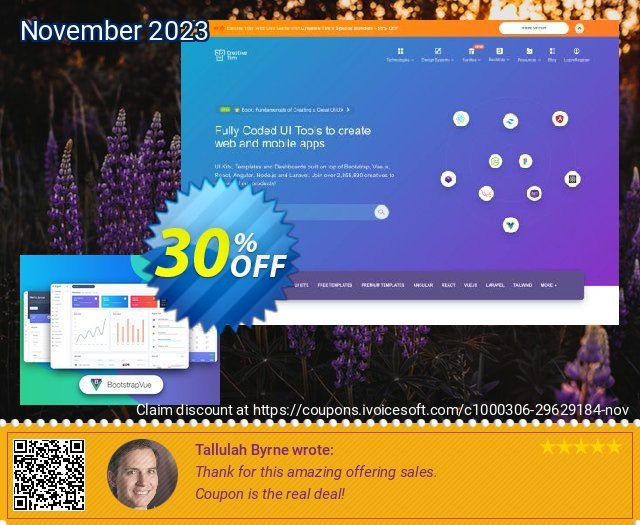 BootstrapVue Argon Dashboard PRO discount 30% OFF, 2024 World Backup Day promo. YK6K