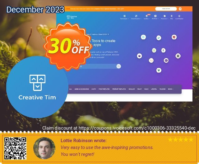Creative-Tim Bootstrap Bundle discount 30% OFF, 2022 New Year promo sales. Winter Bootstrap Bundle Wonderful promotions code 2022