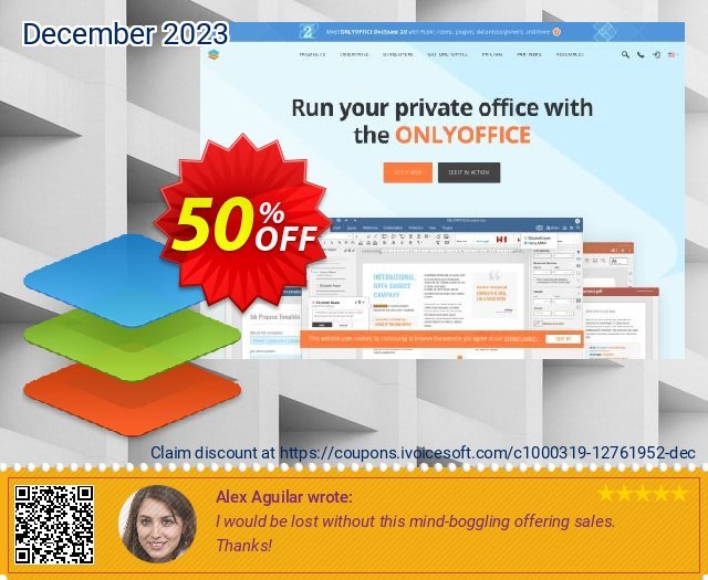 ONLYOFFICE Cloud Edition 1 year (300 users) Sonderangebote Rabatt Bildschirmfoto