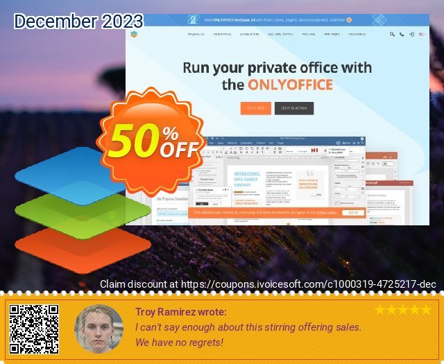 ONLYOFFICE Cloud Edition 1 year (20 users) impresif penawaran loyalitas pelanggan Screenshot