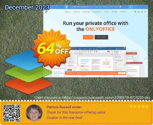 ONLYOFFICE Cloud Edition 3 years (30 users) menakuntukan penawaran sales Screenshot
