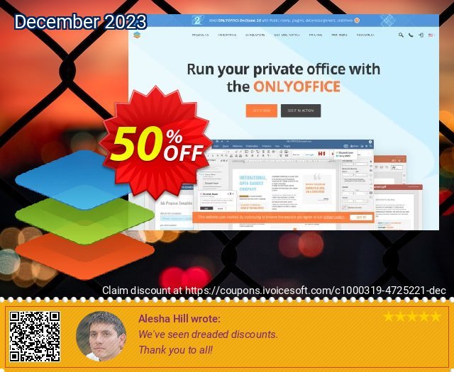 ONLYOFFICE Cloud Edition 1 year (50 users) 惊人的 促销 软件截图