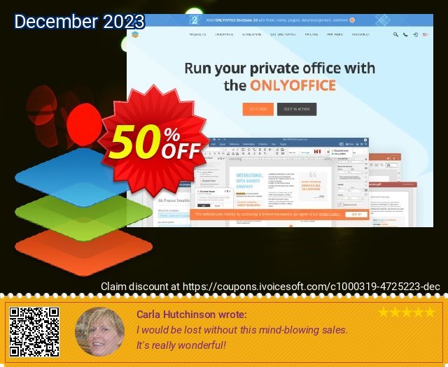 ONLYOFFICE Cloud Edition 1 year (100 users) klasse Rabatt Bildschirmfoto