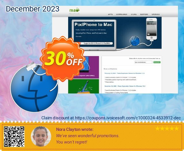 PodPhone to Mac impresif kupon Screenshot