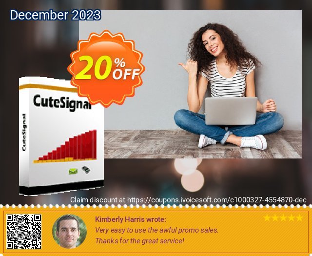 Cutesignal  - Monthly Subscription discount 20% OFF, 2022 Plastic Bag Free Day offer. Cutesignal  - Monthly Subscription staggering promo code 2022