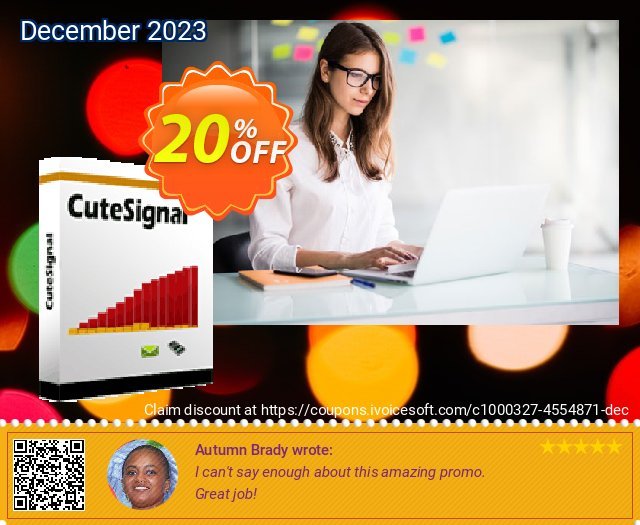 Cutesignal  - Quarterly Subscription discount 20% OFF, 2022 British Columbia Day offering discount. Cutesignal  - Quarterly Subscription imposing discounts code 2022