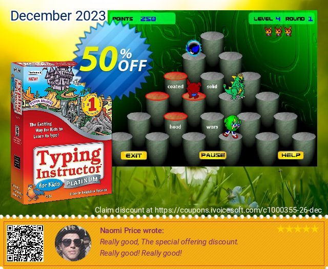 Typing Instructor for Kids Platinum - International Version UK Keyboard umwerfenden Rabatt Bildschirmfoto