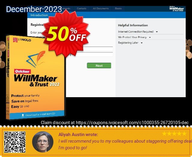 Quicken WillMaker & Trust 2022 (MAC)  훌륭하   가격을 제시하다  스크린 샷