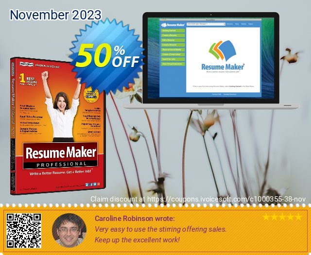 ResumeMaker 惊人的 产品销售 软件截图