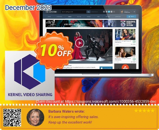 Kernel Video Sharing ULTIMATE discount 10% OFF, 2024 Spring promo sales. KVS Ultimate stunning sales code 2024