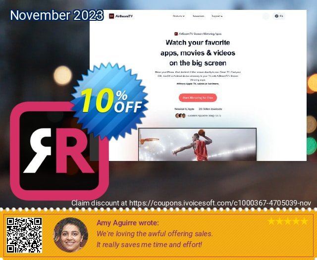 Mirror for LG TV menakuntukan voucher promo Screenshot