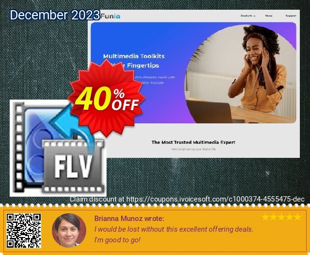 iFunia FLV Converter for Mac mengagetkan promo Screenshot