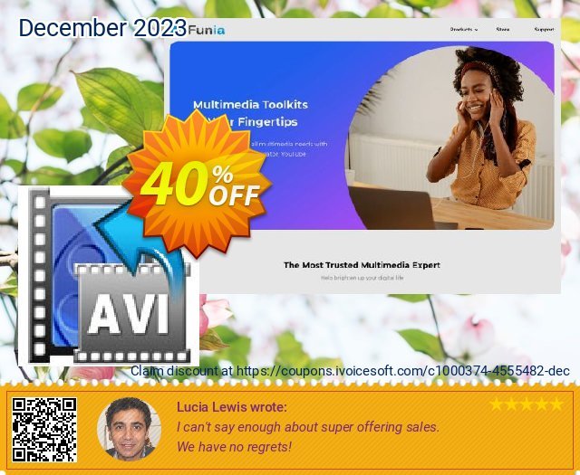 iFunia AVI Converter for Mac luar biasa baiknya penawaran Screenshot