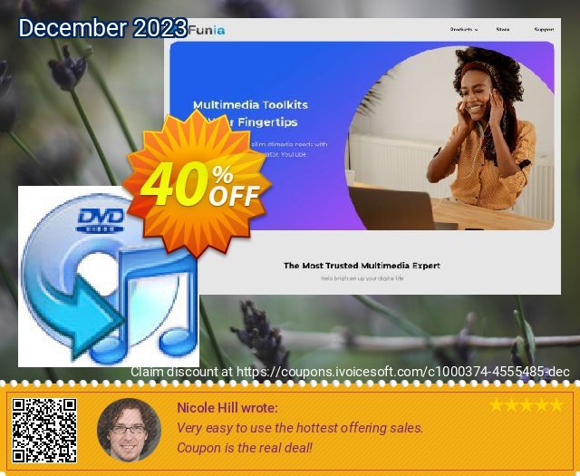 iFunia DVD to iTunes Converter for Mac exklusiv Verkaufsförderung Bildschirmfoto