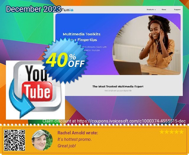 Get 30% OFF iFunia YouTube Converter for Mac discounts