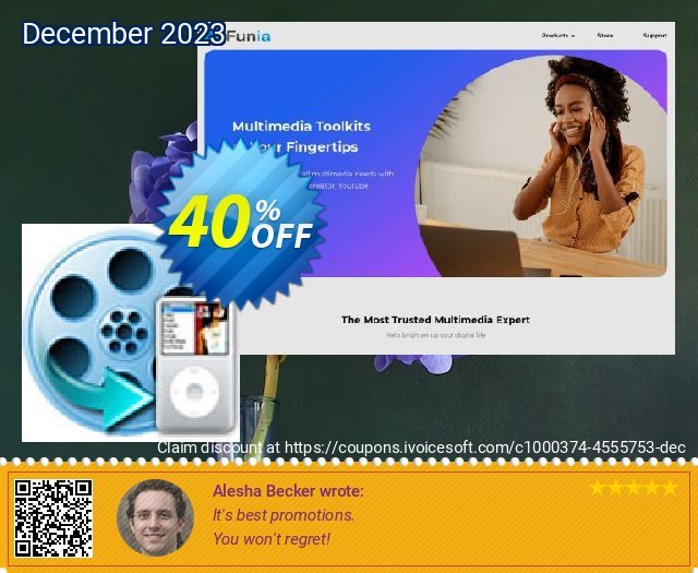 iFunia iPod Video Converter verwunderlich Angebote Bildschirmfoto